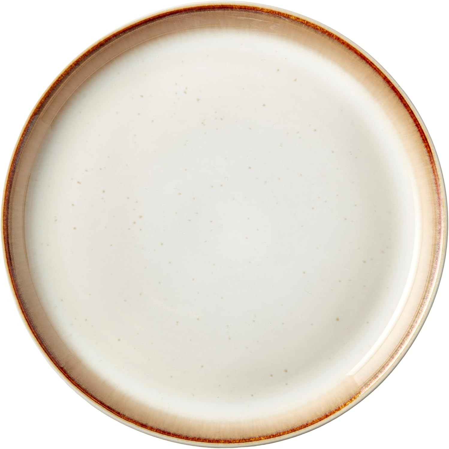 Gastro tabak, tatlı tabağı/pasta tabağı, seramikten, çap 17 cm, krem/krem