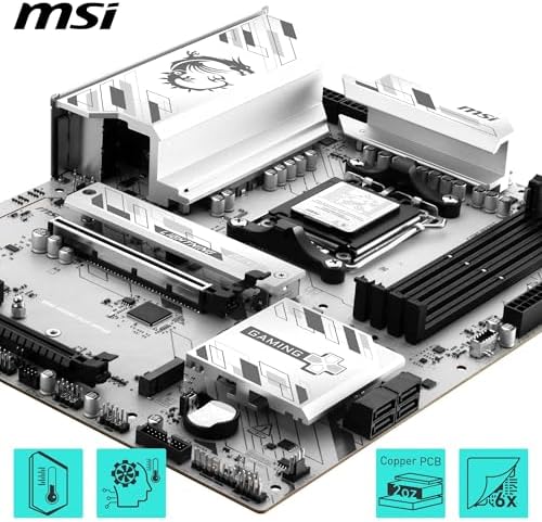 Alternative view of MSI MB B850 GAMING PLUS WIFI6E AM5 DDR5 8200MHZ(OC) DP 2X M.2 USB 10GBS 2,5G LAN WI-FI 6E ATX