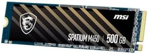 SPATIUM M450 PCIE 4.0 NVME M.2 500GB V1 MSI