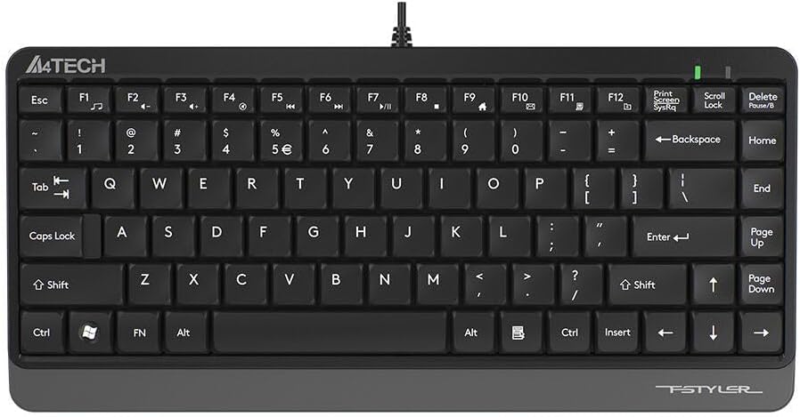 Alternative view of A4 Tech FK11 Q Türkçe Usb Fn-Multimedya Mini Siyah/Gri Klavye