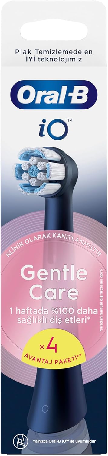 Alternative view of Oral-B iO Gentle Care Siyah Diş Fırçası Yedek Başlığı 4 Adet