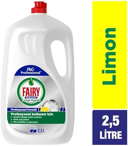Profesyonel Sıvı Bulaşık Deterjanı Elde Yıkama Limon Kokulu 2.5 L, Pack of 1