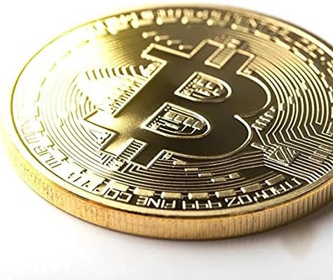 Alternative view of Bitcoin Madeni Para ve Saydam Koruma Kabı, Hediyelik Metal Bitcoin Altın Rengi, Hatıra Amaçlı Sahte Kripto Para, Sanal Bitcoin Koleksiyonu