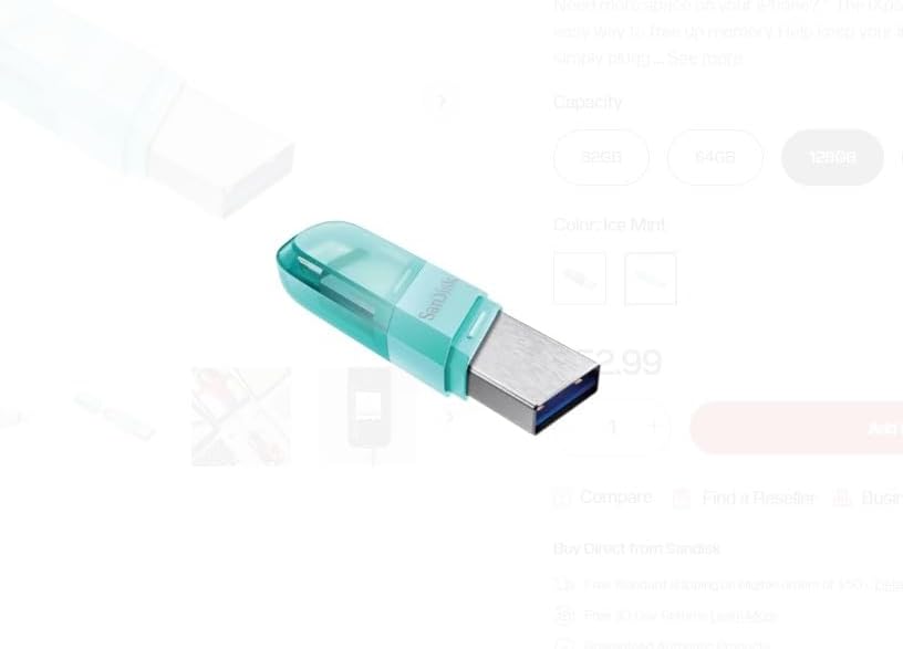 iXpand Drive Flip 64GB, Mint