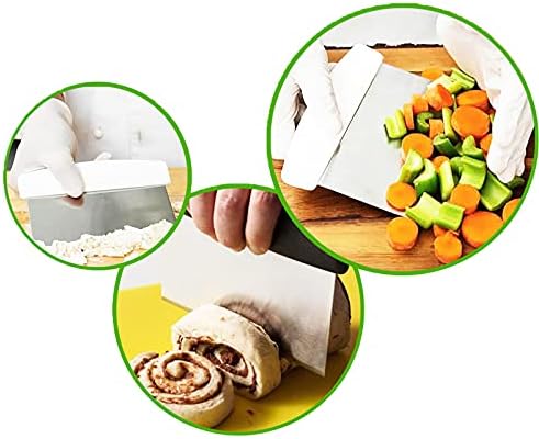 8683200801817 Çelik Hamur Kesme ve Kazıma Spatulası, Çok Renkli, Medium