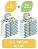 Alternative view of Uni Baby Yenidoğan Islak Mendil 18X 40 Adet, 720 Yaprak, Beyaz