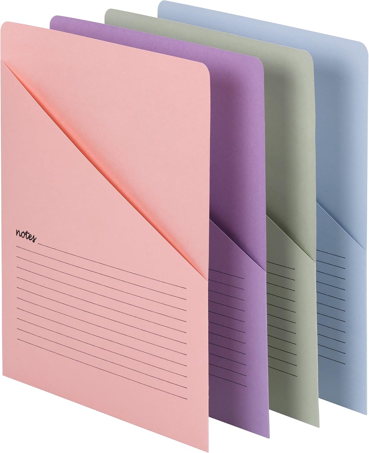 Alternative view of Organized Up Notes Slash File Ceket, Mektup Boyutu, Çeşitli Renkler, Paket başına 12 adet (75429)