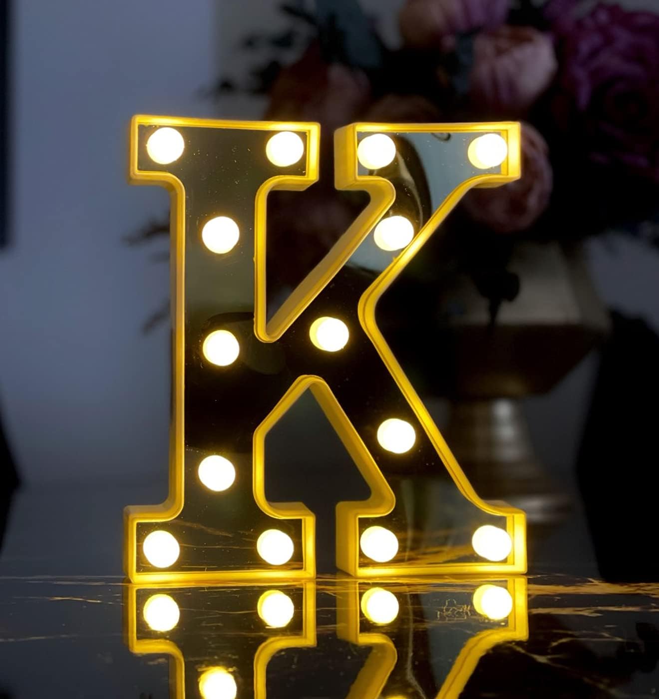 3D Işıklı Led Harf Dekoratif Aydınlatma Büyük Boy K