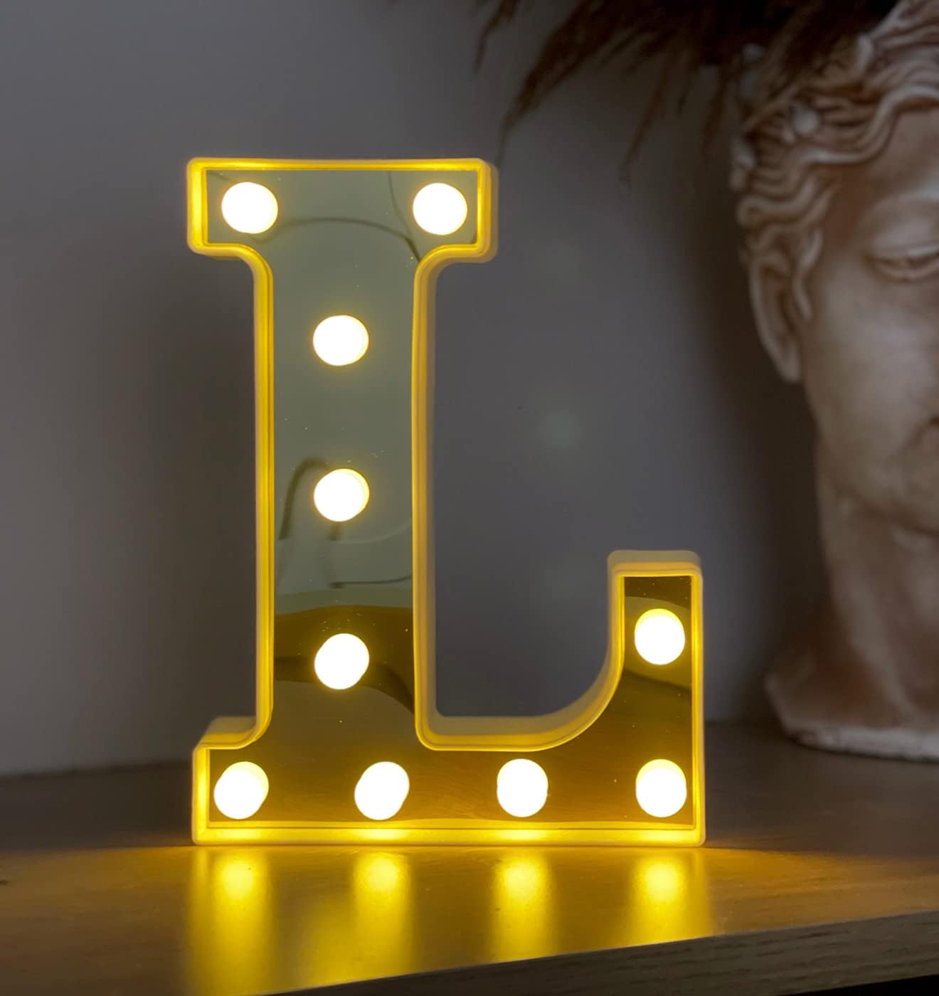 3D Işıklı Led Harf Dekoratif Aydınlatma Büyük Boy L