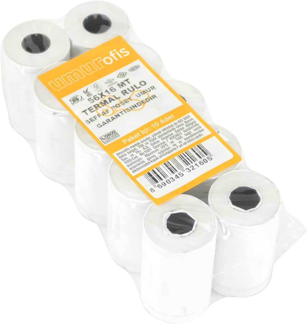 Alternative view of Mopak 56x16 mt 10lu Paket Termal Pos Rulosu