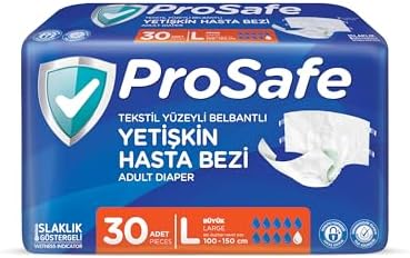 Prosafe Belbantlı Hasta Bezi Büyük (L) 30 Adet