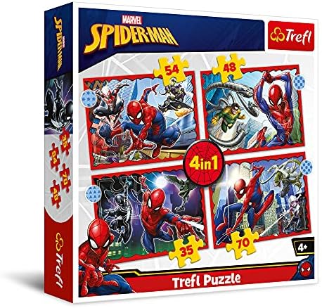 Puzzles - "4'ü 1 arada" - Kahraman Örümcek Adam/ Örümcek Adam