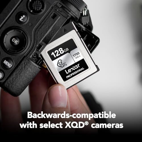 Alternative view of 128GB Profesyonel CFexpress Tip B Gümüş Serisi Hafıza Kartı, Fotoğrafçılar, Videografçılar, 1750/1300 MB/sn'ye kadar, 8K Video (LCXEXSL128G-RNENG)