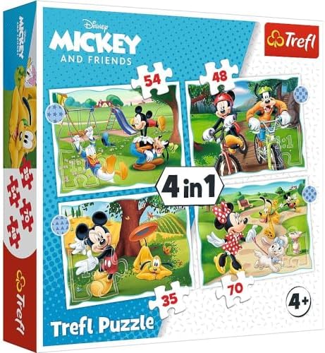 Puzzles - "4'ü 1 arada" - Mouse iyi günler/ Standart Karakterleri