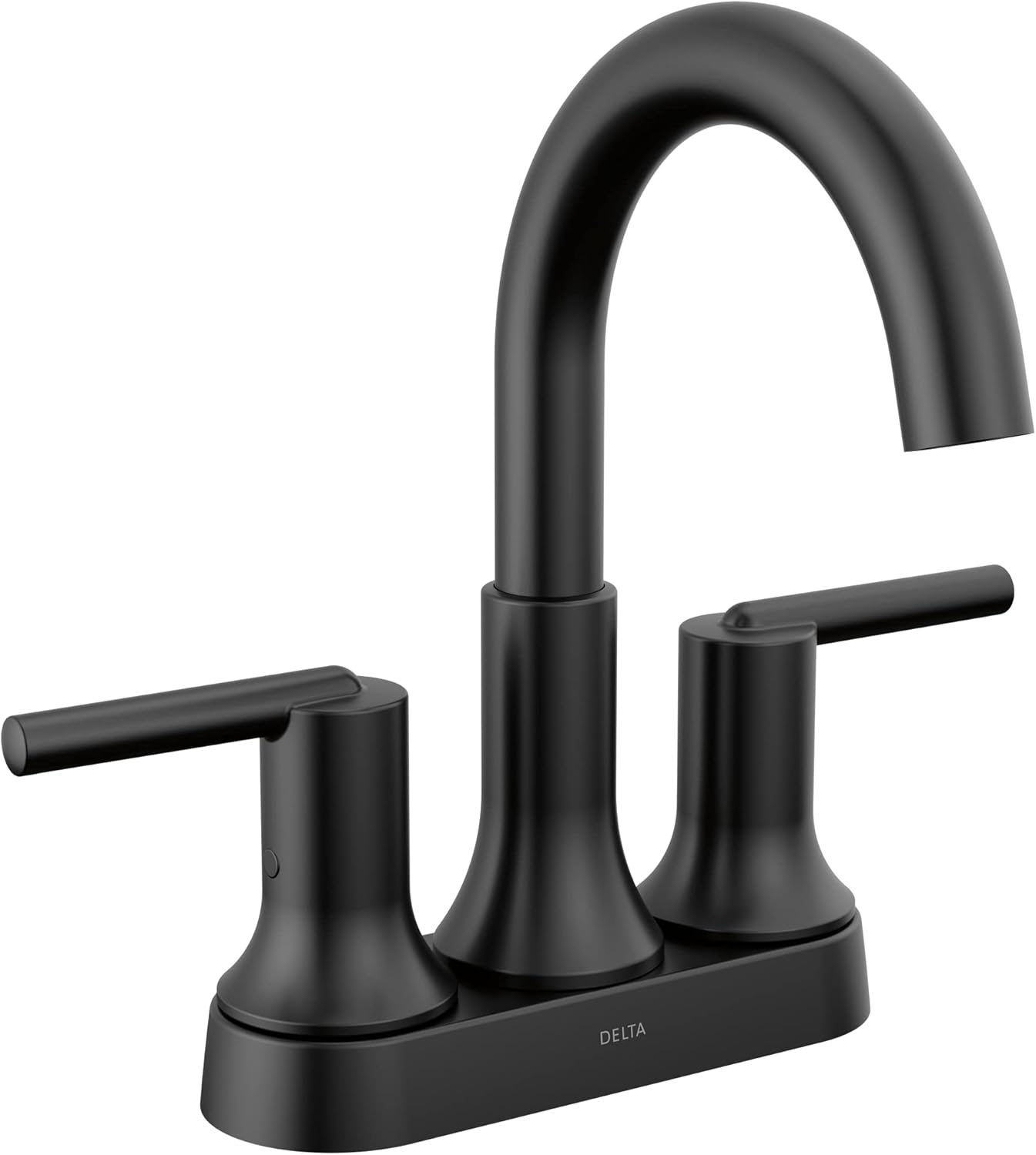 Trinsic Mat Siyah Banyo Bataryası, Banyo Lavabo Bataryası, Orta Set, Mühür Teknolojisi, Metal Tahliye Montajı, Mat Siyah 2559-BLMPU-DST