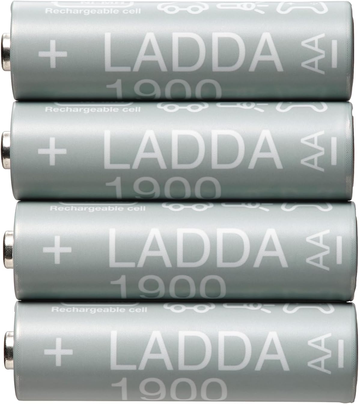 Alternative view of Şarj edilebilir pil, HR6 AA 1.2V, Pil kapasitesi: 1900 mAh.