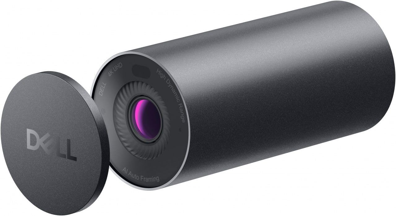 Alternative view of DELL UltraSharp Webcam – WB7022 – 4K UHD, büyük STARVISTM CMOS sensör, USB-C - USB-A, 2 m / 79 inç / 6,6 fit