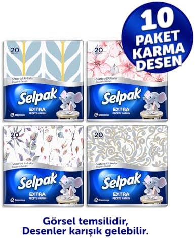 Alternative view of Selpak Desenli Peçete 20'li