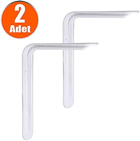 Alternative view of Raf Altı Ayak Raf Tutucu L Demir 16.5 x 23 cm Beyaz Montaj Aparatı (2 ADET)