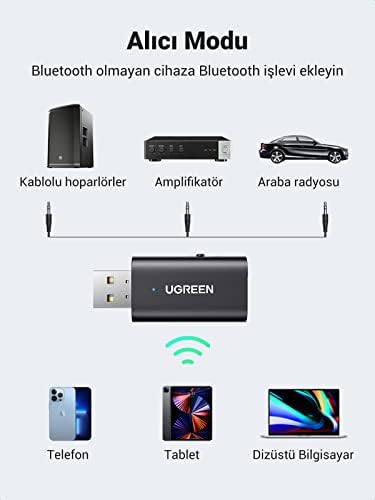 Bluetooth 5.4 Adaptör 2'si 1 Arada Bluetooth Verici Alıcı Jakı Bluetooth Verici 3.5mm Aux TV, Kulaklık ve Sistemler için