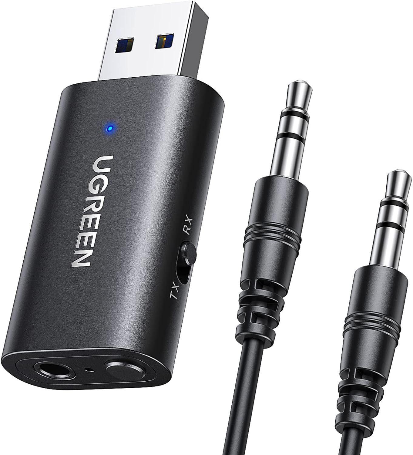 Alternative view of Bluetooth 5.4 Adaptör 2'si 1 Arada Bluetooth Verici Alıcı Jakı Bluetooth Verici 3.5mm Aux TV, Kulaklık ve Sistemler için