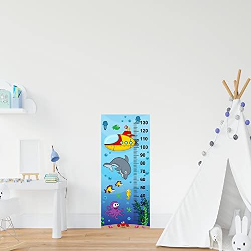 Çocuk Odası Bebek Odası Boy Ölçer Boy Cetveli Su Altı
