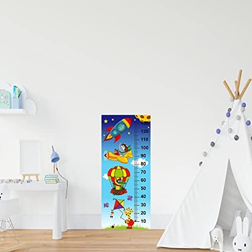 Çocuk Odası Bebek Odası Boy Ölçer Boy Cetveli Gökyüzü