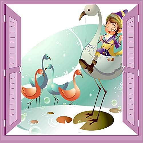 Alternative view of Çocuk Odası Bebek Odası Pencere Poster Duvar Kağıdı Kuşlar
