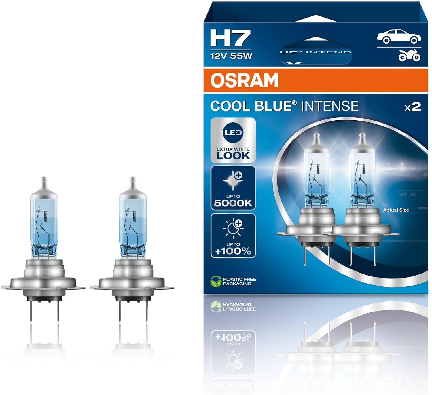 H7 Blue Intense Next Gen 5000K Beyaz Işık (Takım-2 Adet)