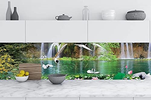 Mutfak Tezgah Arası Folyo Kaplama Folyosu Şelale 60 x 300