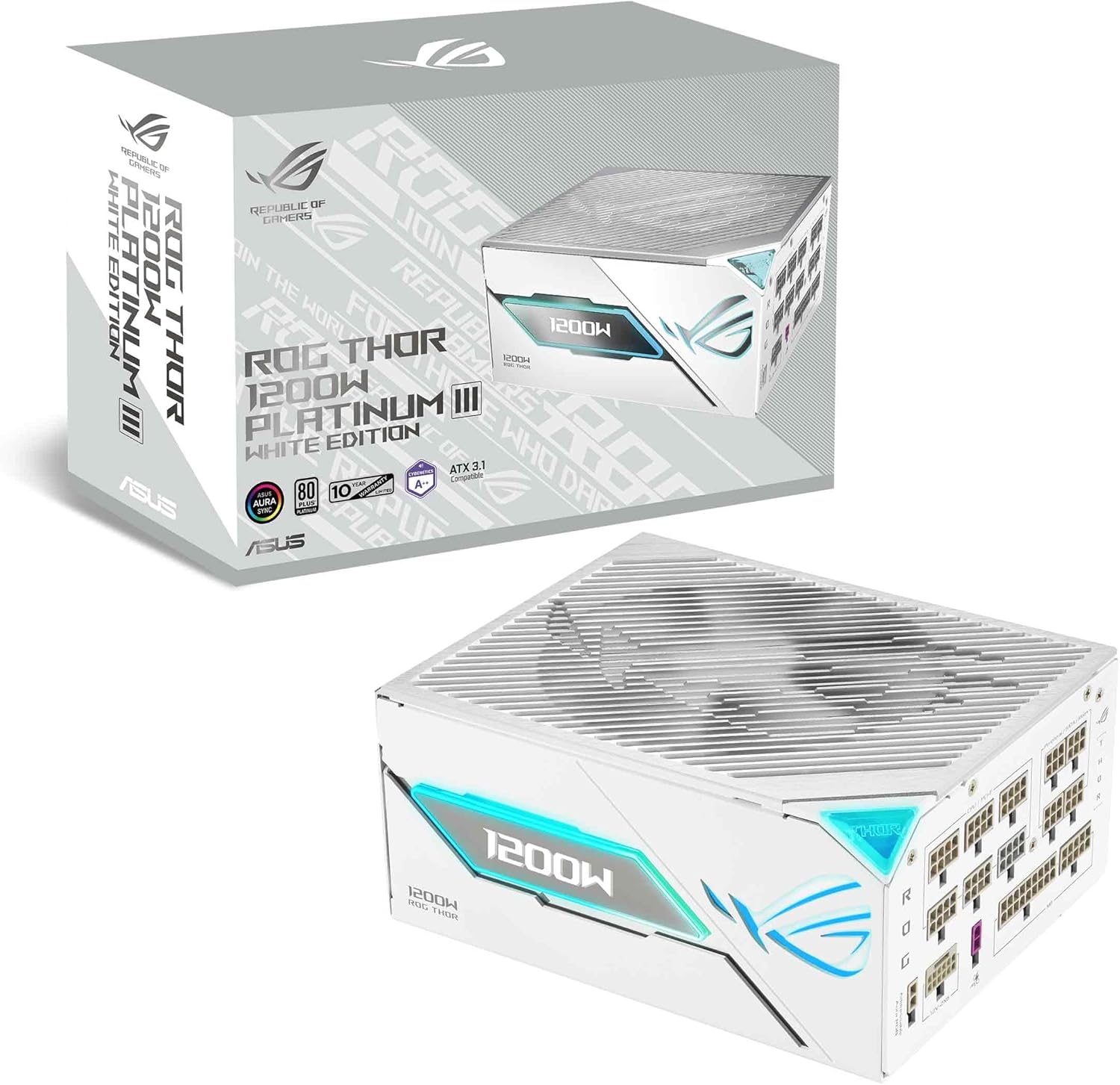 Alternative view of ROG-THOR-1200P3-WHITE-GAMING