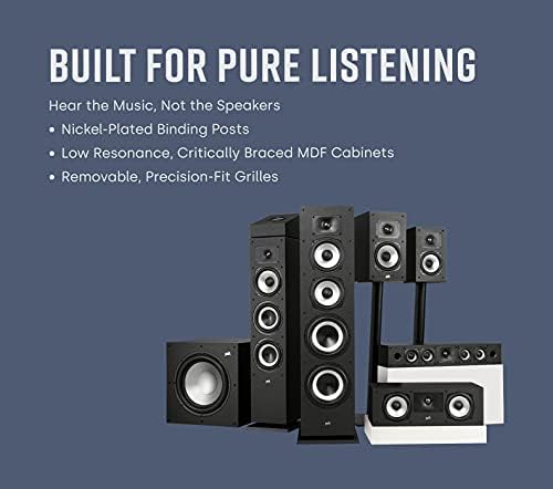 Audio Monitor Xt35 Ince Merkezi Hoparlör, Hi-Res Sertifikalı, Dolby Atmos Ve Dts:X (Adet) Ile Uyumlu, Siyah