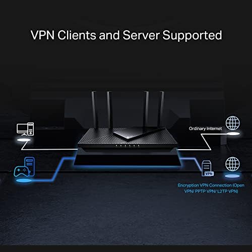 Alternative view of Archer AX55, AX3000 Mbps Dual Band Wi-Fi 6 Router, Fiber Destekli, 4× Gigabit LAN Ports, WPA3, 1× USB 3.0 Port, Oyun için İdeal Xbox/PS4/8K Steam