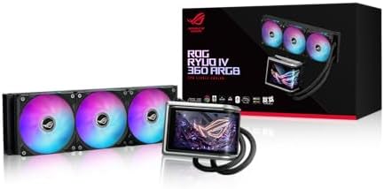 ROG RYUO IV 360 ARGB Sıvı Soğutucu, 6.67 inç AMOLED Ekran, Asetek Emma Gen8 V2 Pompa, 3x120mm ARGB Fan, AM5/AM4/LGA 1851/1700 Uyumlu