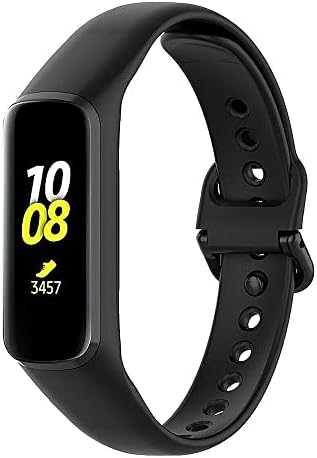 Galaxy Fit2 İle Uyumlu Bileklik Kayışı Termoplastik Kordon CordFit Siyah