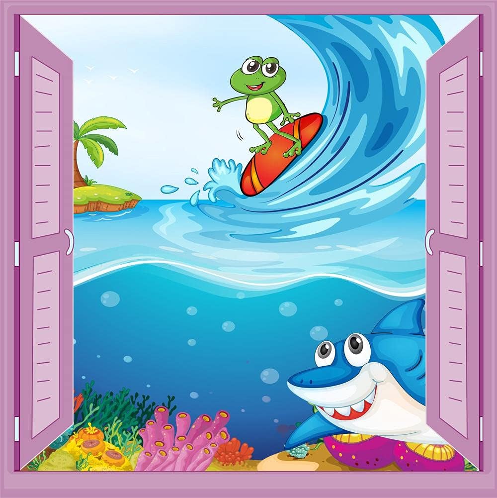 Alternative view of Çocuk Odası Bebek Odası Pencere Poster Duvar Kağıdı Deniz