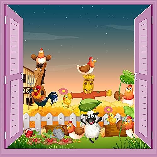 Alternative view of Çocuk Odası Bebek Odası Pencere Poster Duvar Kağıdı Çiftlik