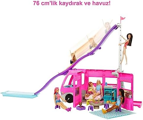 Alternative view of 'nin YENİ Rüya Karavanı 76 cm yükseklik, havuz, kaydırak ve 60'tan fazla aksesuar HCD46