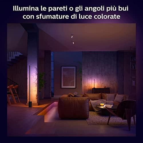 Hue Gradient Signe Akıllı Led Zemin Işığı, Lambader, Siyah