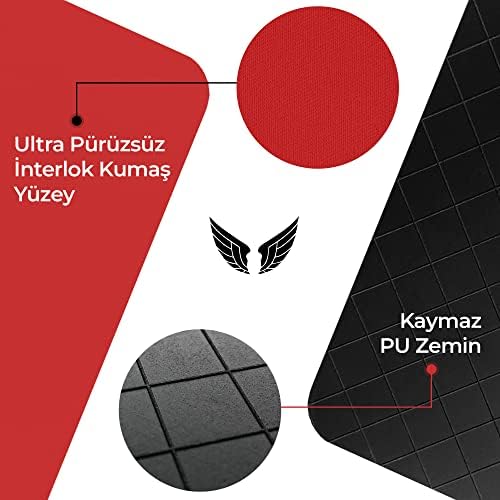 - Gaming Oyuncu Gamer Mouse Pad, Kaymaz Taban Büyük Boy Large Ofis Tipi Mouse Ped, Fare Altlığı, Düz Masa Koruyucu Klavye Altı Mousepad