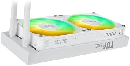 Alternative view of TUF GAMING LC III 240 ARGB AURA SYNC RGB 120MM*2 ADRESLENEBİLİR RGB FAN CPU SIVI SOĞUTUCUSU BEYAZ 6 YIL GARANTİ