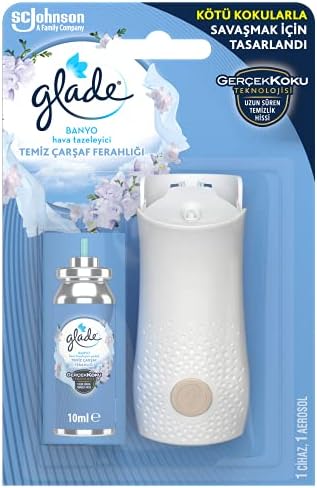 Alternative view of Glade Banyo Hava Tazeleyici Cihaz ve Yedek Temiz Çarşaf Ferahlığı 10 ml