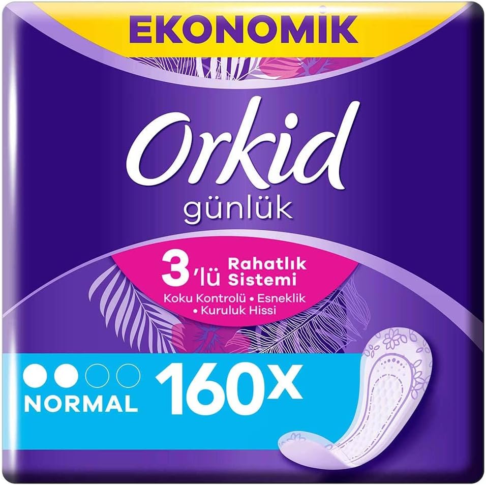 Orkid Günlük Ped Normal Dev Ekonomi Paketi 80 Ped*2