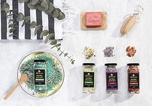 The Soap Factory Ekalyptus Banyo Tuzu 240 g Cam - Mineral Zengin Banyo Tuzu - Değerli Yağlarla Peeling - Banyonuzda Bir Spa Deneyimi - Aroma Terapi Etkisi
