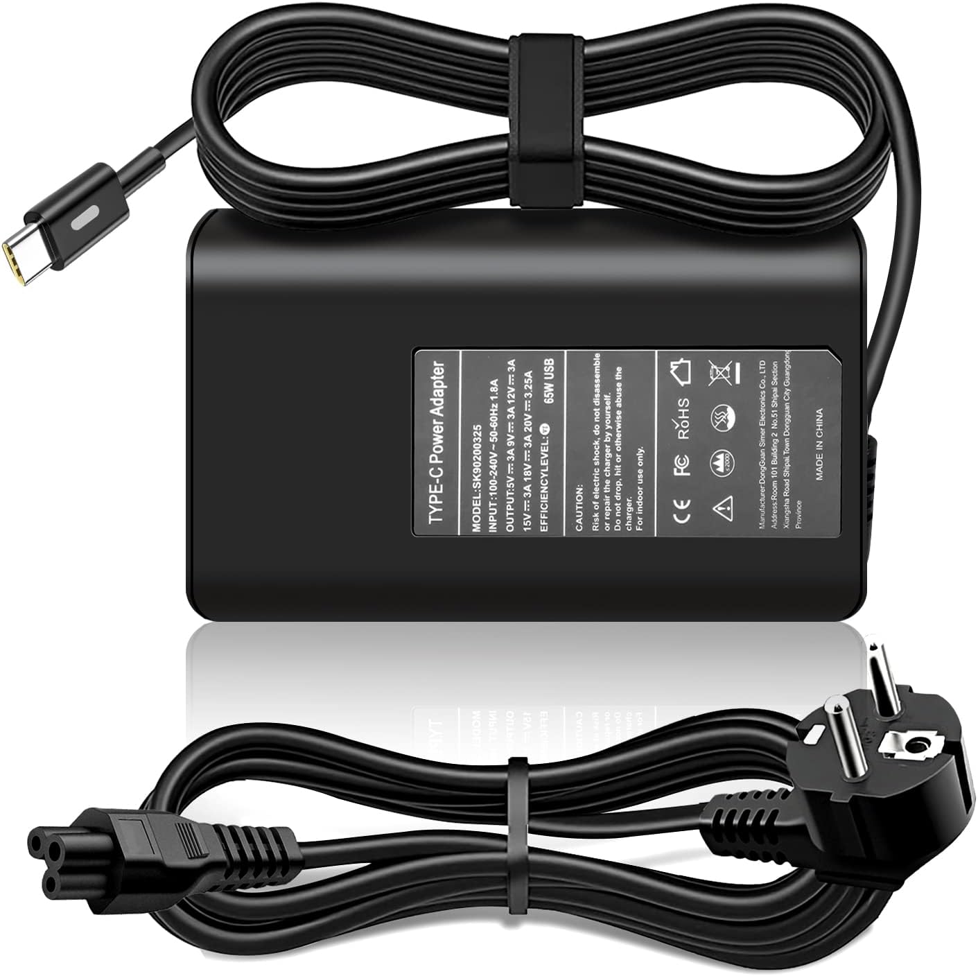 Alternative view of 65W USB-C Şarj Kablosu Güç Kaynağı Latitude 3550 3560 3570 3580 5175 5250 5280 5450 5480 5490 5580 5590 5590 7420 7370 7275 7280 XPS 12 9250 13 9350 9360 9365 9370 Chromebook 3100 3400 5190