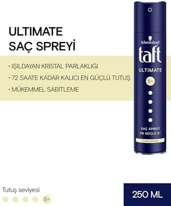 Alternative view of Taft Ultımate Sprey 250 ml 1 Adet Kalıcı Tutuş Saç Spreyi
