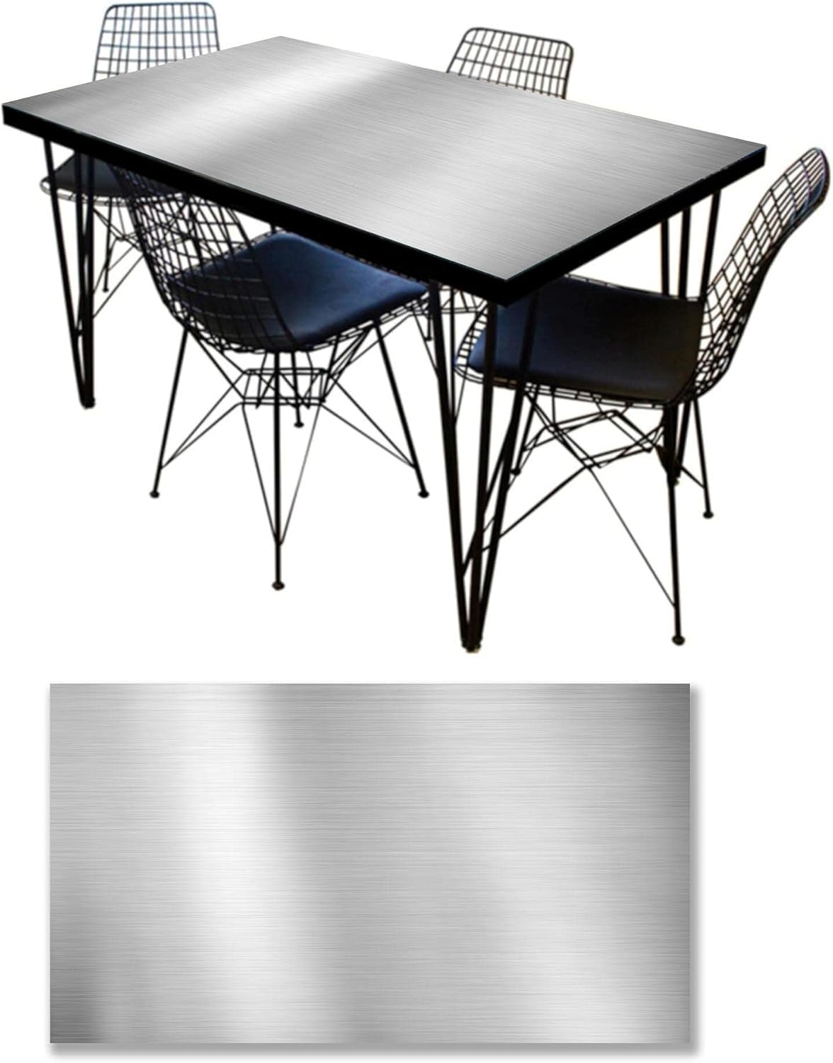 Alternative view of Masa Kaplama Folyosu Mobilya Masa Kaplama Folyoları Metal Plaka Desen
