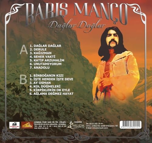 Alternative view of Müzik Barış Manço Dağlar Dağlar Plak