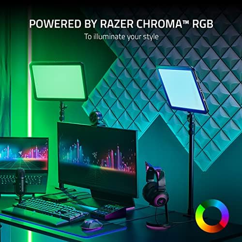 Alternative view of Key Light Chroma - Akış için RGB Anahtar Işığı (Akış Aydınlatması, Özelleştirilebilir Işık Spektrumu, İnteraktif Aydınlatma, Wi-Fi ve Bluetooth için Komple Çözüm) Siyah