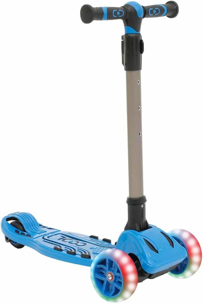 Wheels Maxi Işıklı Scooter Mavi 3 Kademeli Yükseklik Ayarlı Çocuk Scooter, MAXİ-13
